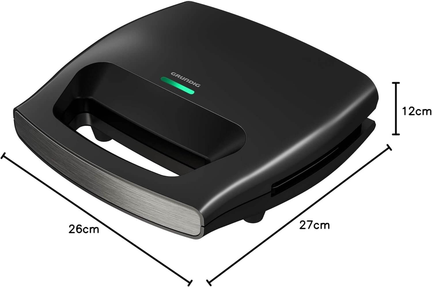Sandwichera GRUNDIG SWM 2940, medidas