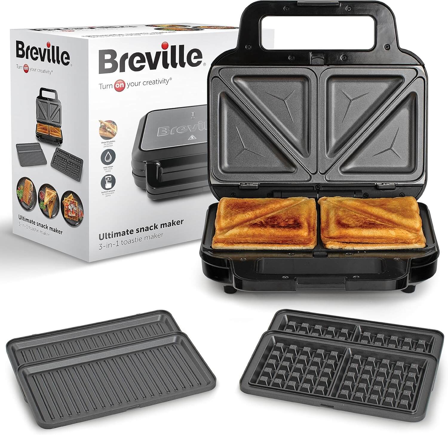 Sandwichera Breville 3-in-1 Ultimate