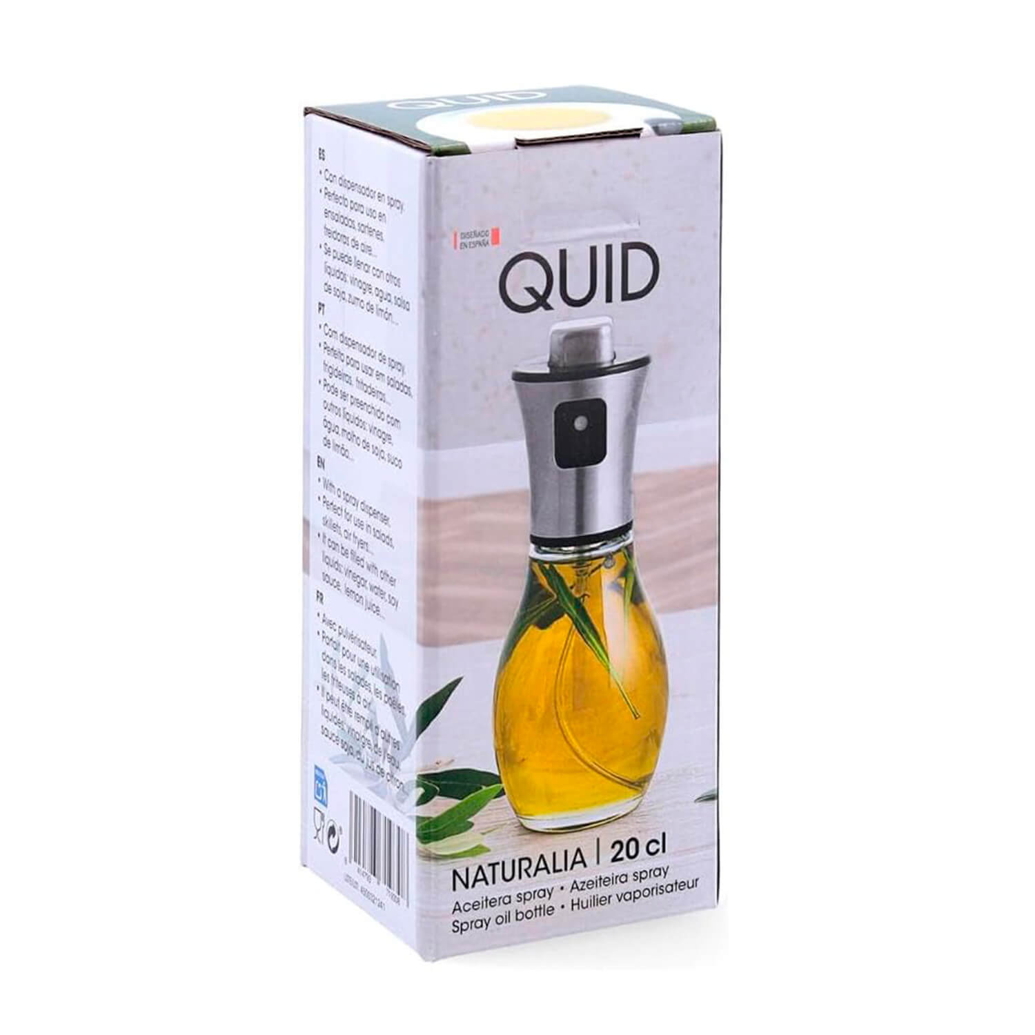 Aceitera spray Quid Naturalia, packing